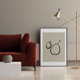 Botanical illustration giclee print, 50x70