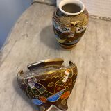 2  Japanese satsuma vases