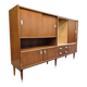 vintage XL wooden armoire / midboard / wall unit