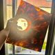 Vintage 70's lucite plexi tortoiseshell magazine rack