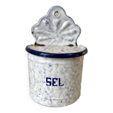enamelled salt jar to be fixed early twentieth century
