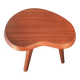 "Tripod plant stand 'bean', solid mahogany from the 1950s."
