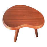 "Tripod plant stand 'bean', solid mahogany from the 1950s."