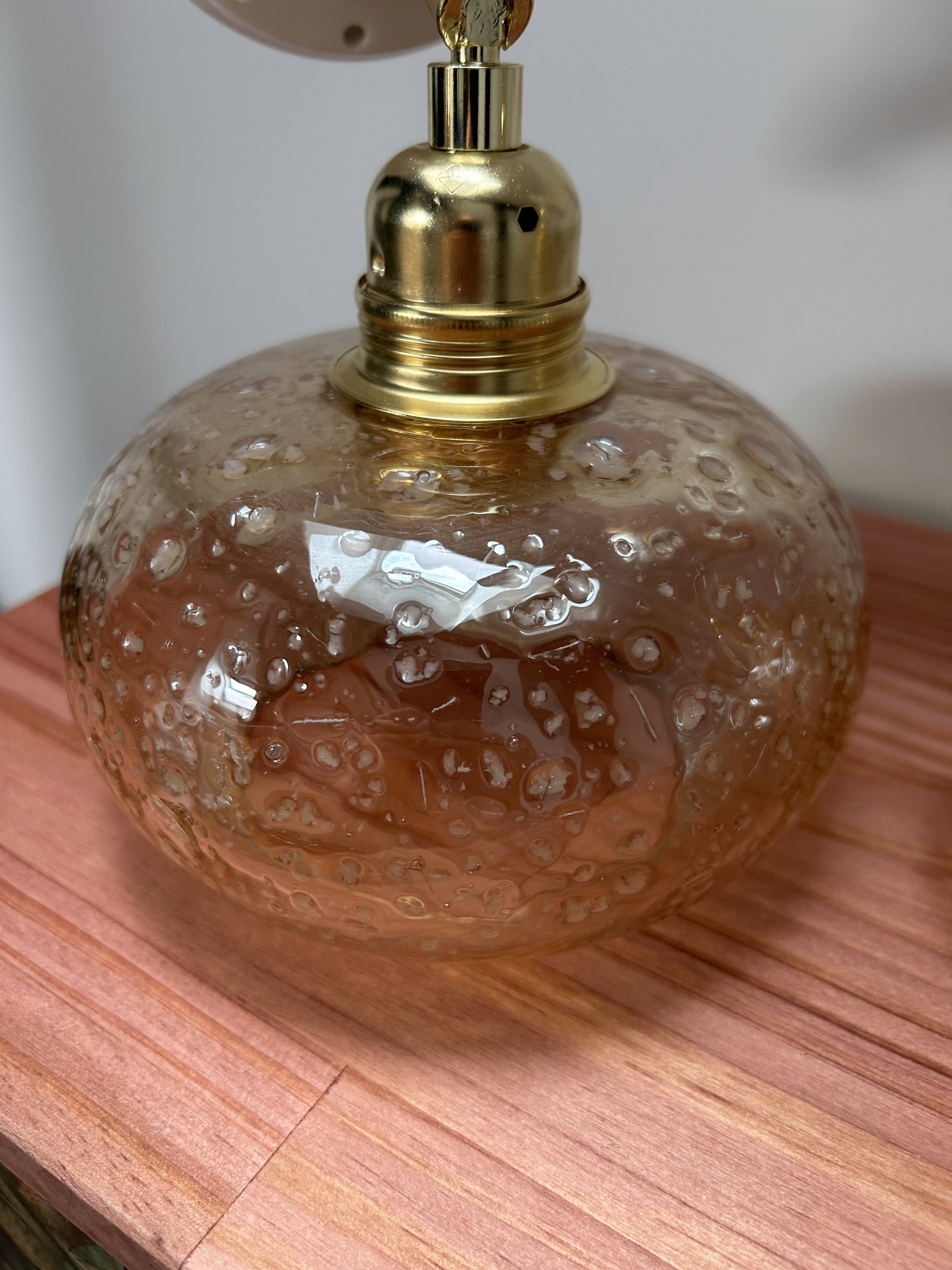 Pair of golden wall lights