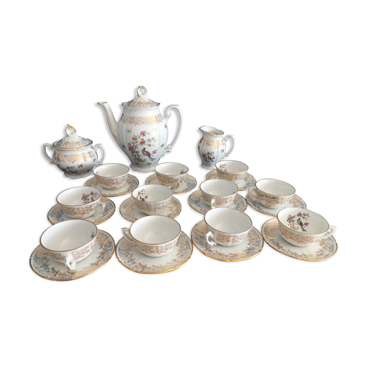 Porcelain France coffee service
