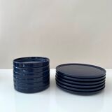 Melitta Stockholm for 6 persons, coffee set blue, 60's