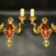 Pair of Empire style swan sconces Petitot