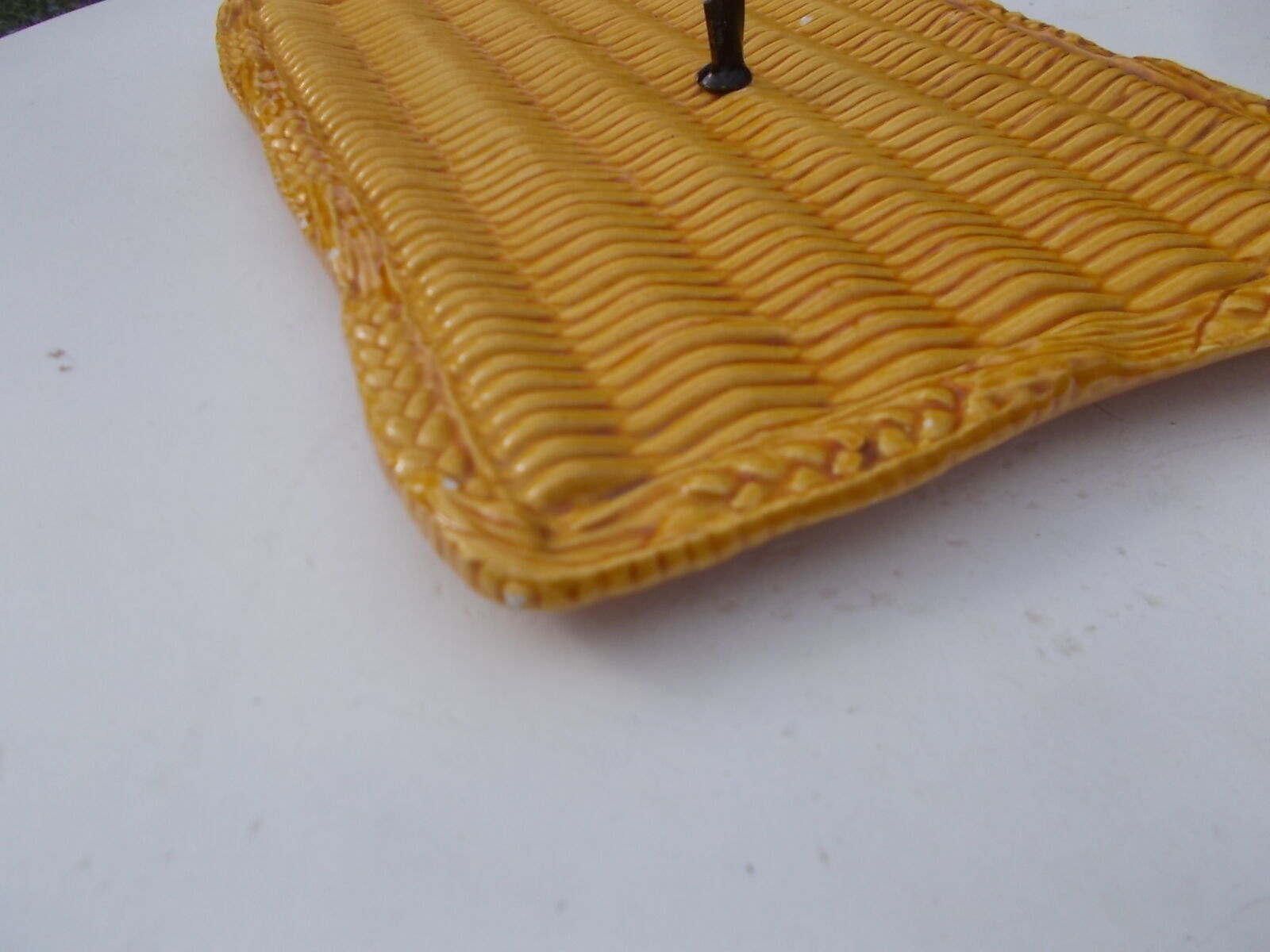 Vallauris cheese platter in slipware