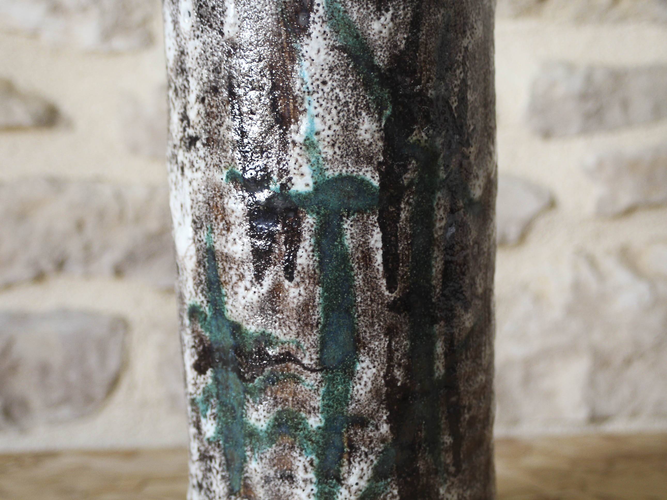 70s ceramic roller vase