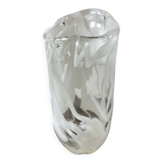 Vase en verre de Murano vintage 1980