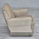 1970s, Danish vintage chair, furniture velour, ash wood, original condition.