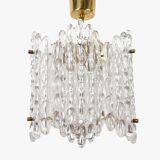 Glass Ceiling Lamp Orrefors Carl Fagerlund