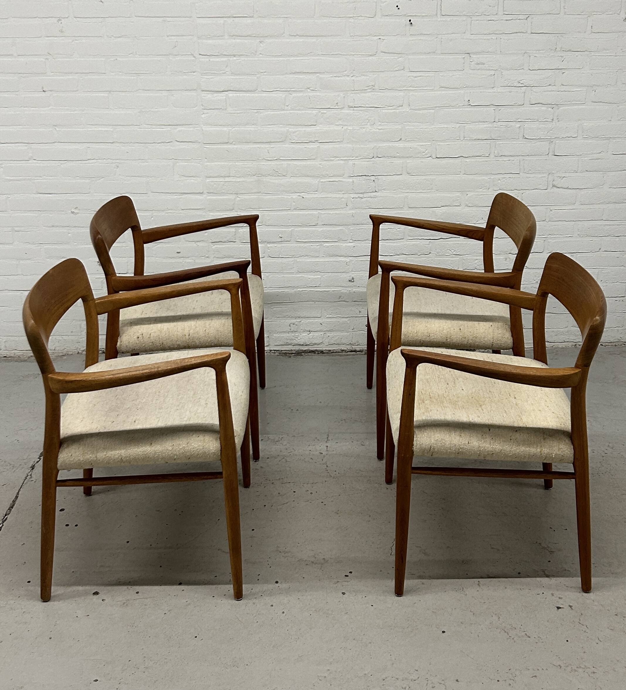 4 x Niels Otto Møller armchairs / Model 56
