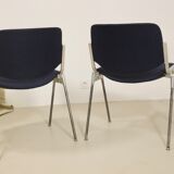 Pair of 2 vintage chairs DSC 106 by Giancarlo Piretti for Anonima Casteli 1965.Ref : Cat