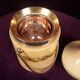 Aldo Tura Mod. 1225D Goatskin Parchment Ice Bucket / Thermos Italy 1970