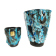 Pair of vintage Cyclops vases, Ice Cream Parlour enamels, 60s / 70s