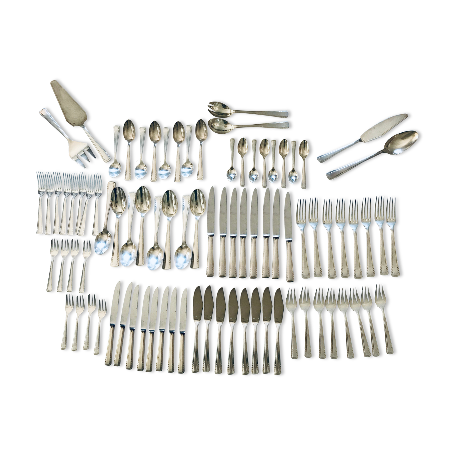 Art Deco Silver Metal Housewife J.Perrin