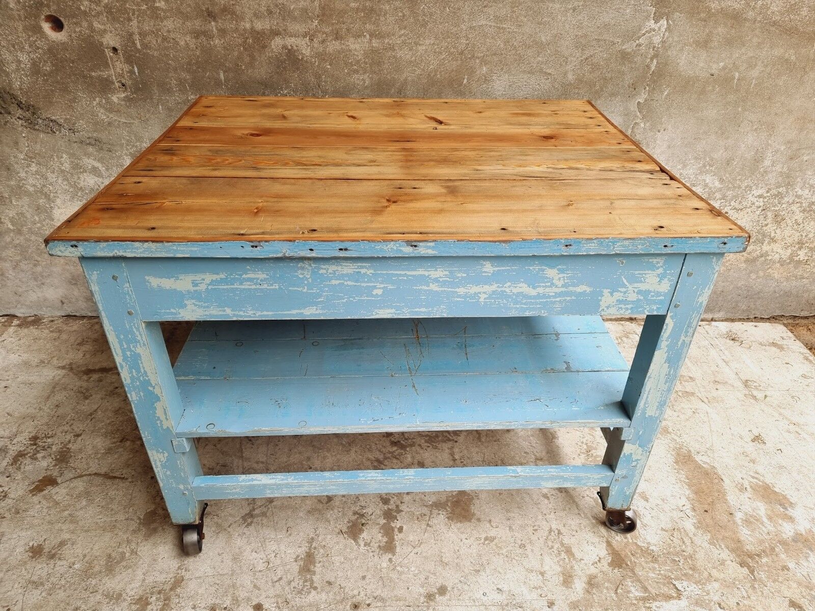 Old work table side table display table kitchen island