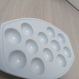 Set of 2 porcelain snail dishes