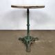 Marble marble and wrought iron vintage bistro table