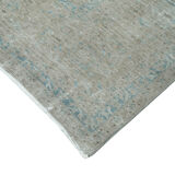 Handwoven persian overdyed 295 cm x 383 cm grey wool carpet