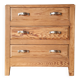 Antique pine chest of drawers, 3 drawers, raw wood