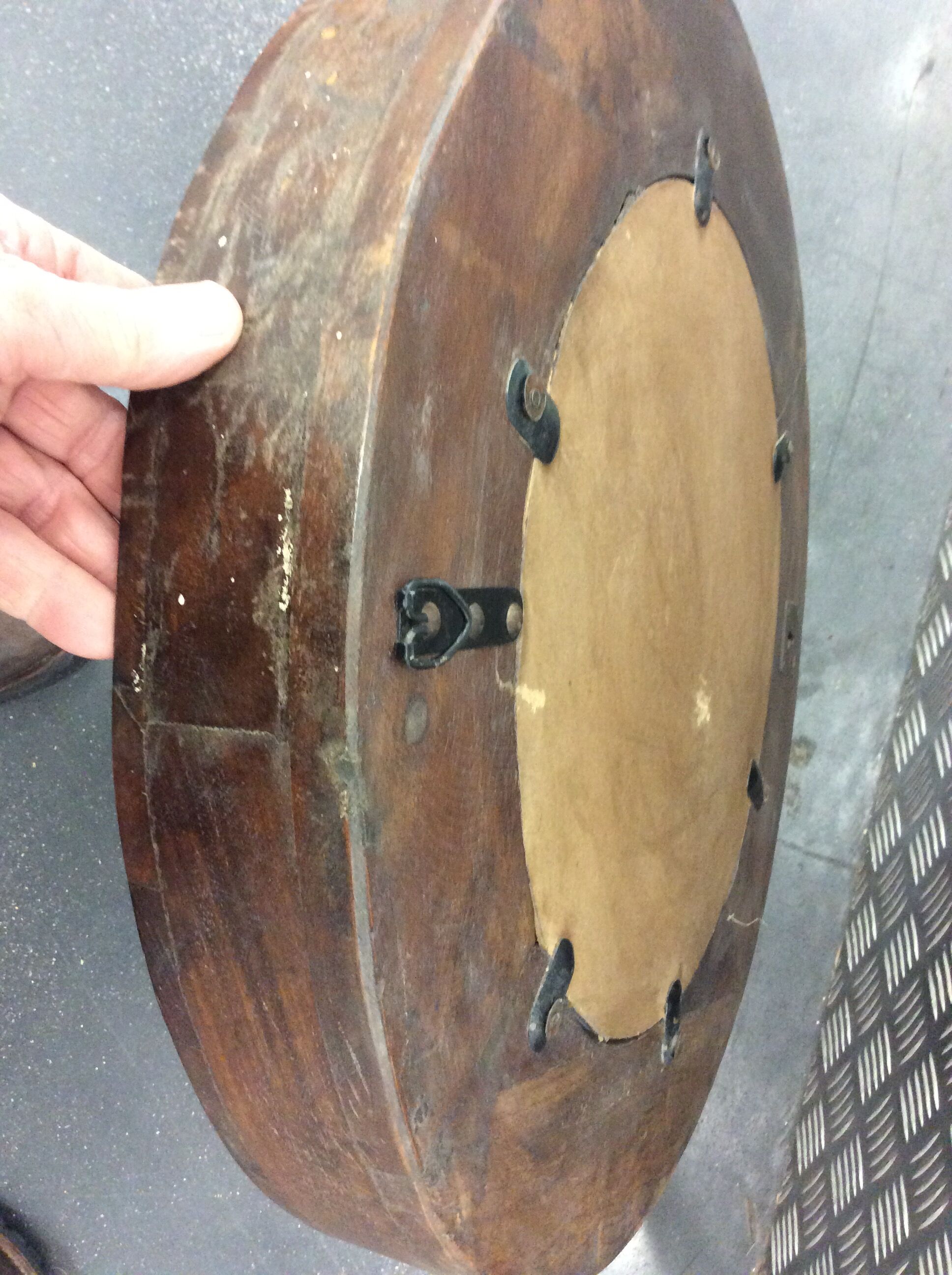 Round mirror Indian wooden massif diameter 50 cm