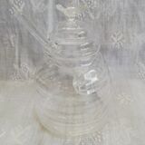 Glass honey pot