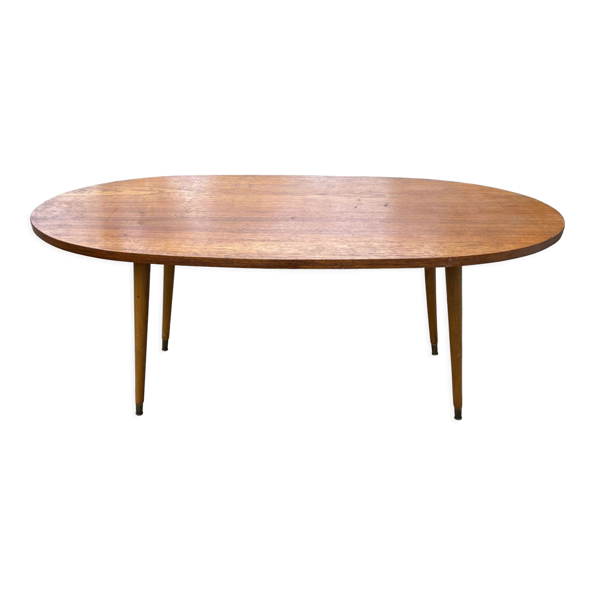 Table basse ovale en bois