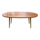 Table basse ovale en bois