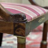 Empire XIXth mahogany armchair