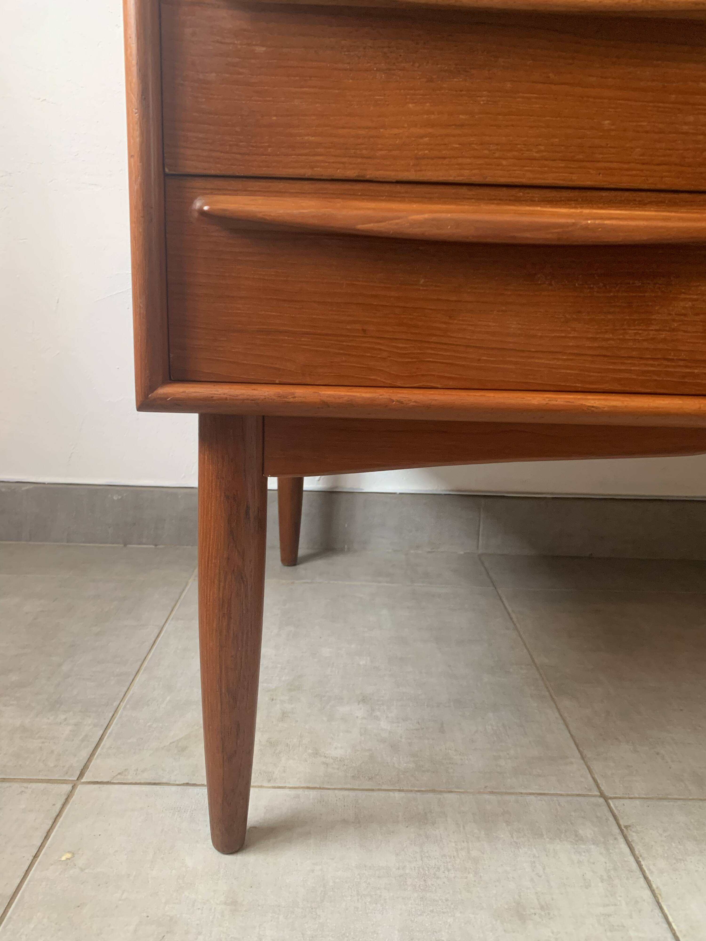 Danish Falster Teak Desk by Svend Madsen, 1960s