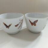 2 porcelain cups from Vierzon A. Hache