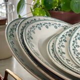 6 assiettes creuses en terre de fer