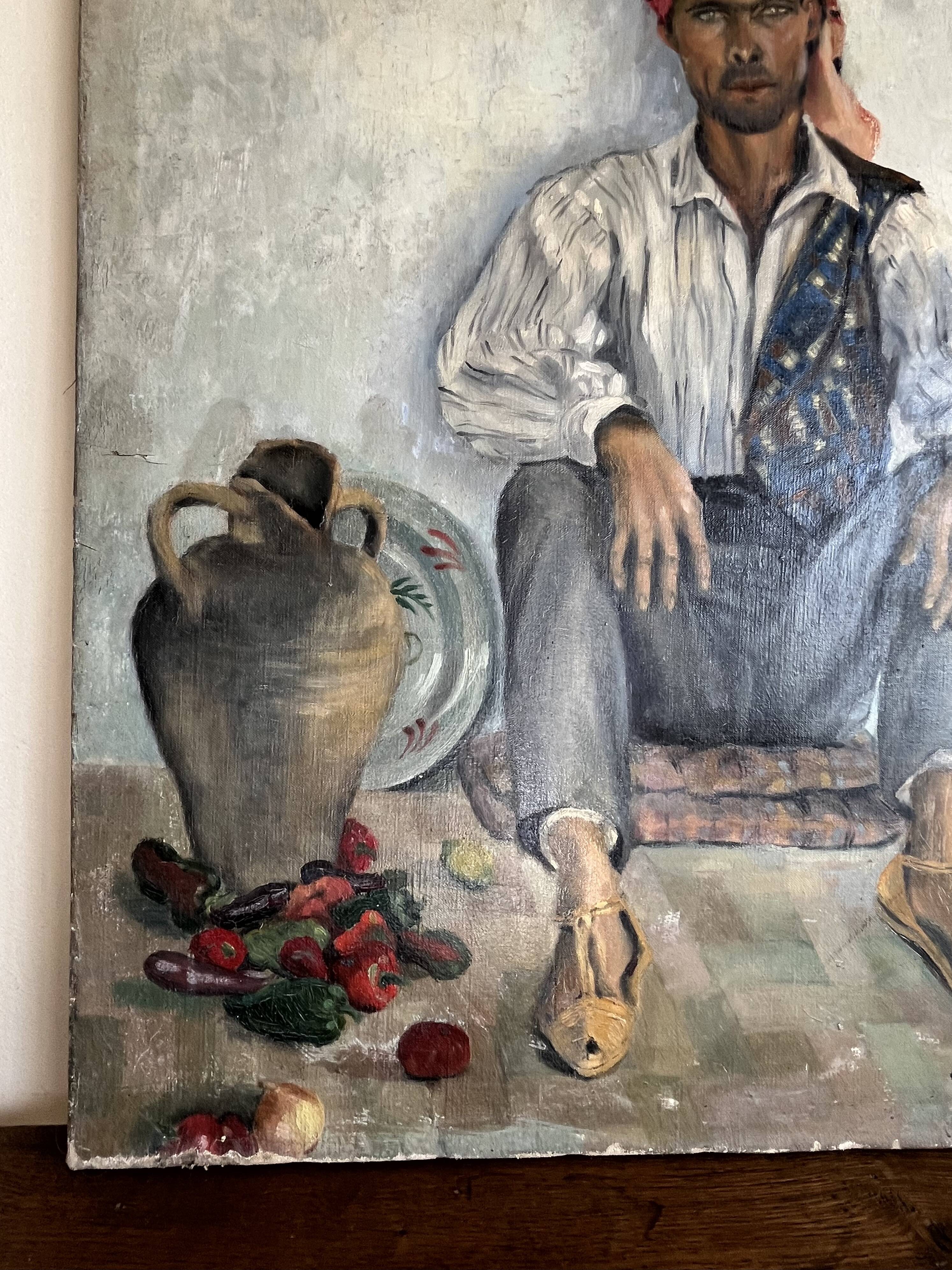 Portrait of the Street Vendor, Ibiza 1932 by Louise Chémot