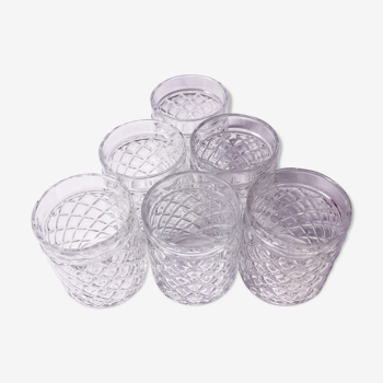 Lot de 6 verre nestle