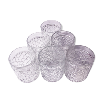 Lot de 6 verre nestle