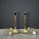 Pair of vintage solid brass lamp bases – Empire style