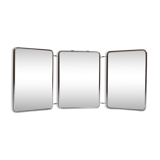 Mirror barber triptych 24 x 17 cm red back