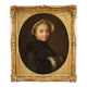 18th century Italian painting, portrait of a young lady