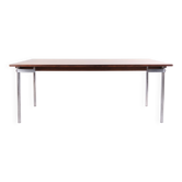 Dining table with leaves – model AT 319 – Rio rosewood & steel legs – Hans J. Wegner – Andreas Tuck – 1960s