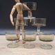 Set of 6 Cavalier Sweden Luminarc smoked champagne glasses