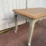 Louis XV style coffee table patinated gray