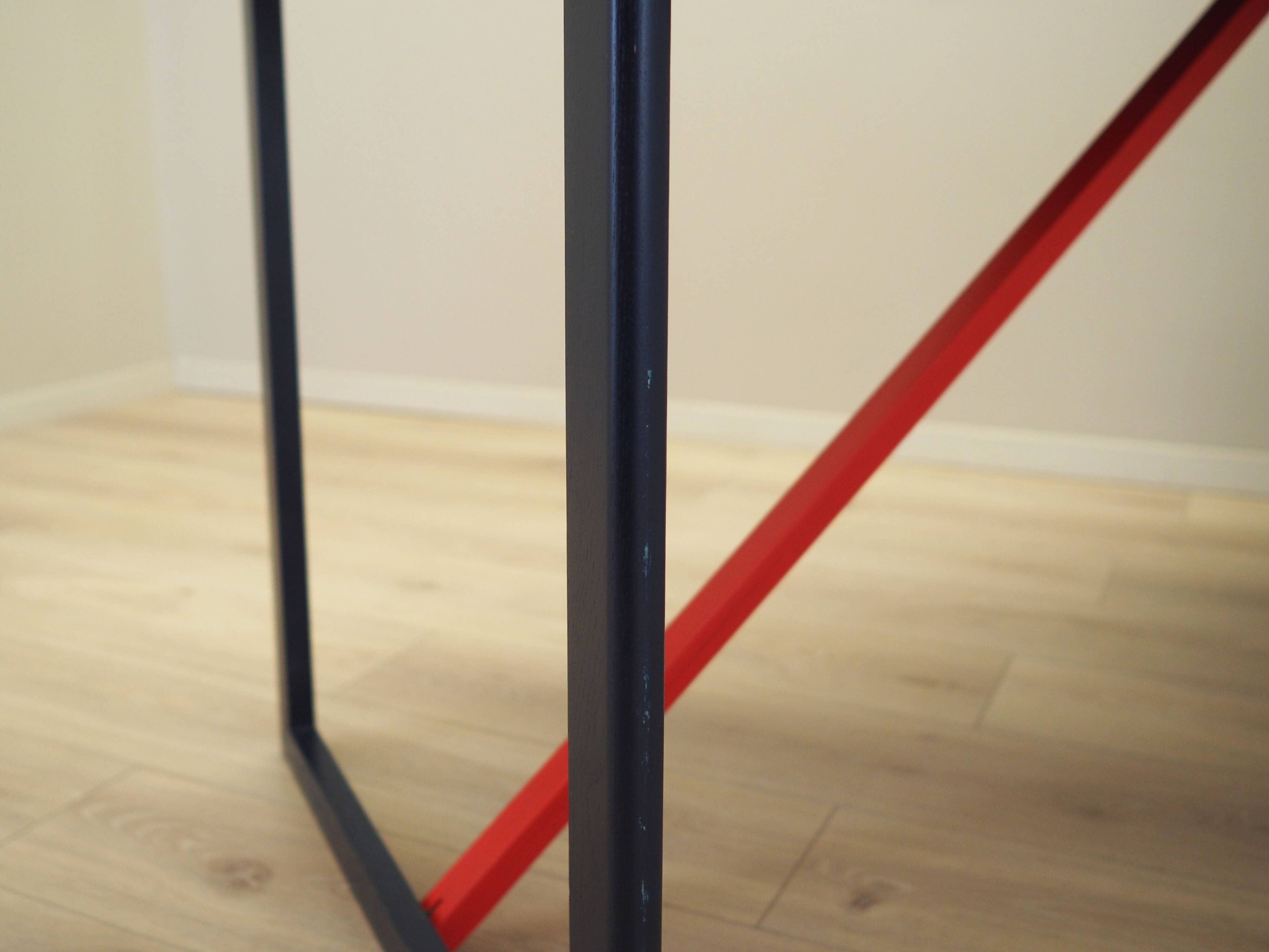 Acacia desk, Italian design, 1980s, production: Italy