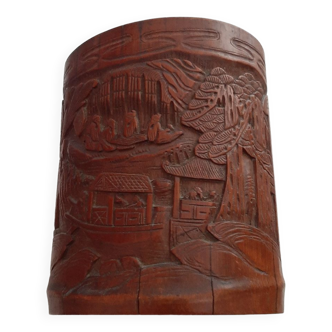 Chinese bamboo brush pot