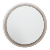 Round Plexiglass Bathroom Mirror by Hillebrand, Large Model, 1960 Germany.