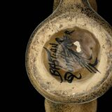 Ceramic candle holder from Quimper 1950 signed