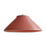 Red Cellulose pendant light, France 1950