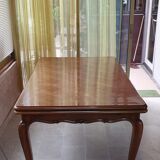 Extendable cherry wood dining table 2 extensions
