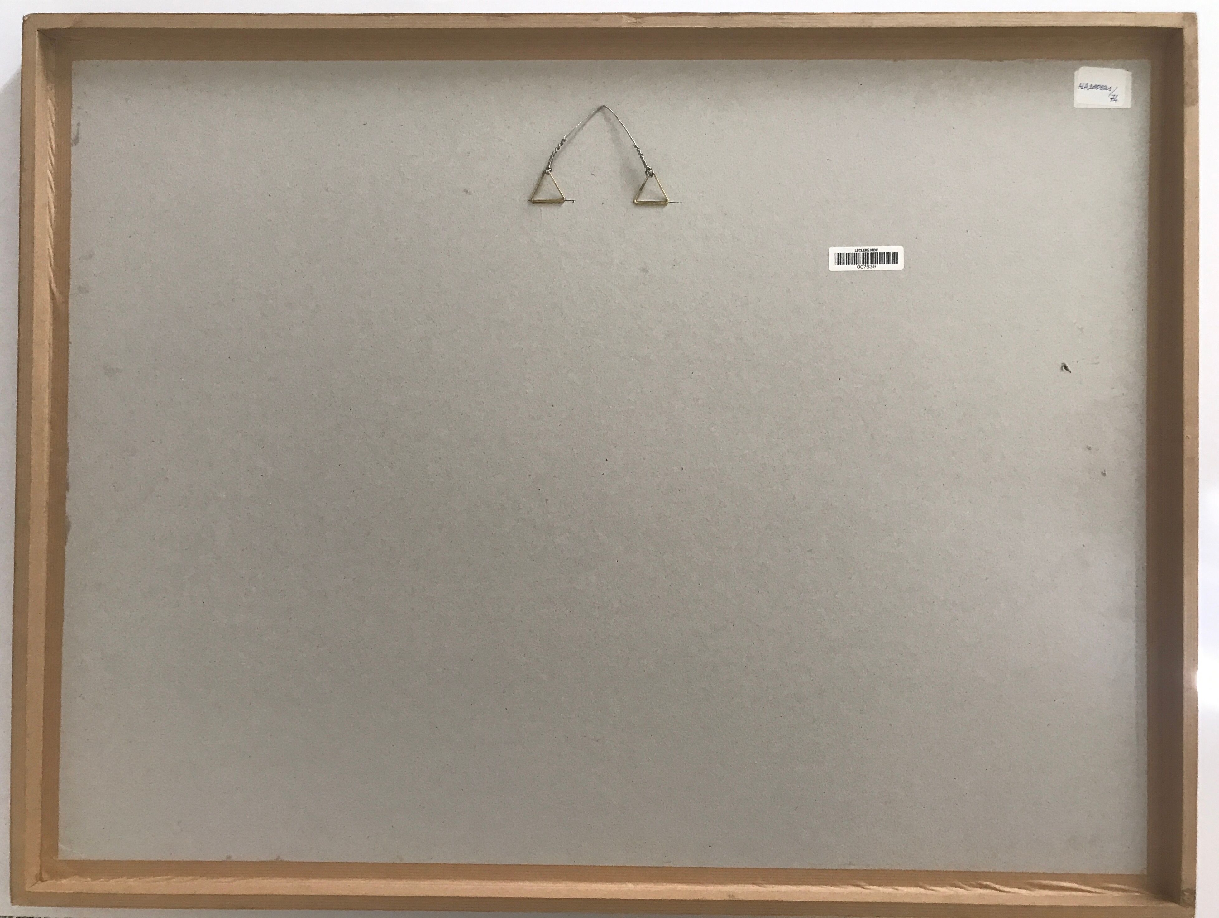 Black engraving signed by Wolfgang Gafgen, circa 1975